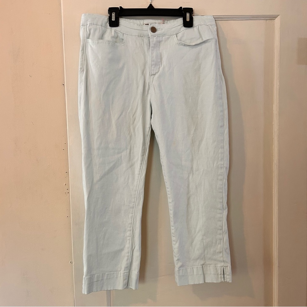Anne Klein Women's Light Blue Slim Capri Jeans Missy Size 10